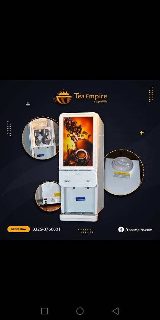 we have All kind of Tea And coffee machines. 0