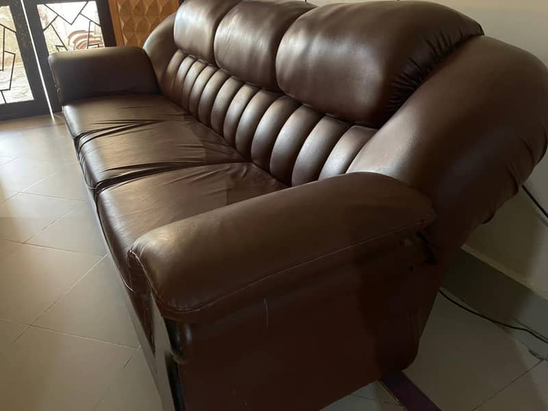 3 seater Rexine Sofa 0