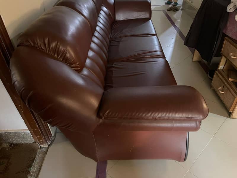 3 seater Rexine Sofa 2