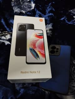 Redmi Note 12,Onyx Gray,8GB+4GB RAM,256GB ROM just like un touch, new