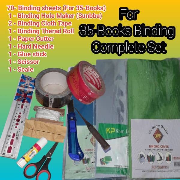 Book Binding Sheets and Accessories Complete Set Free home delivery 2