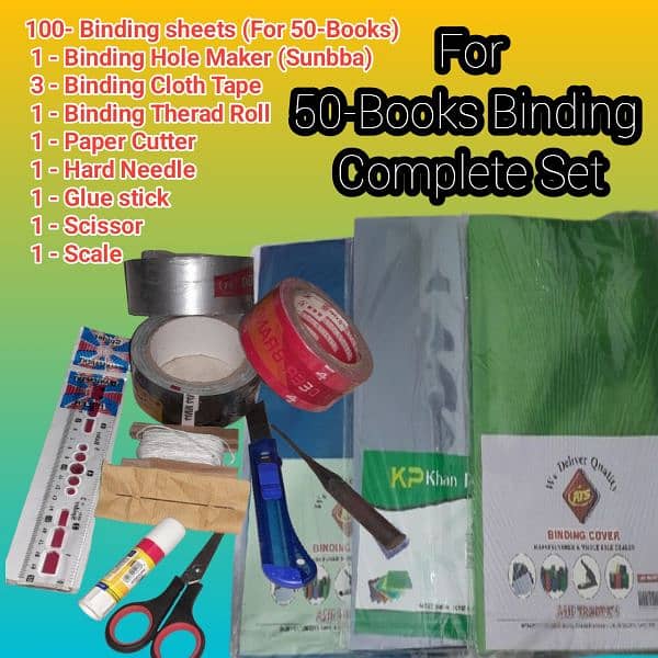 Book Binding Sheets and Accessories Complete Set Free home delivery 3