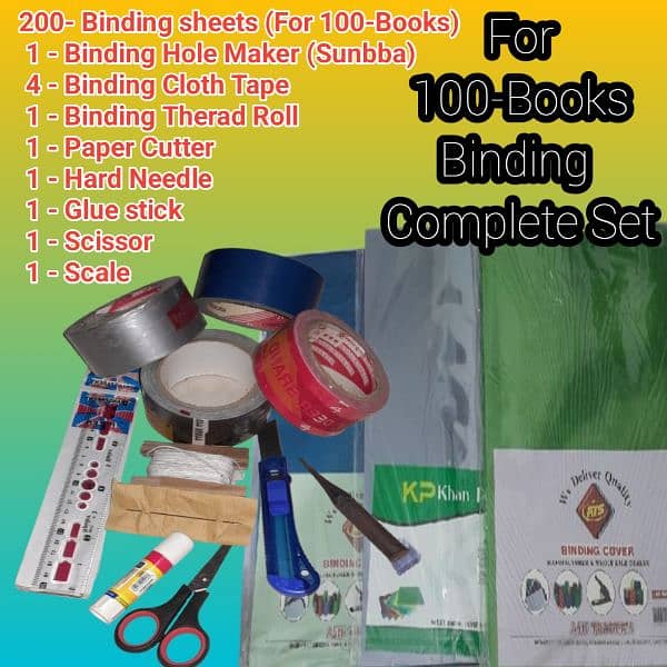 Book Binding Sheets and Accessories Complete Set Free home delivery 5