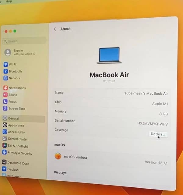 Macbook Air M1 Brand New Contact Whatsapp 10