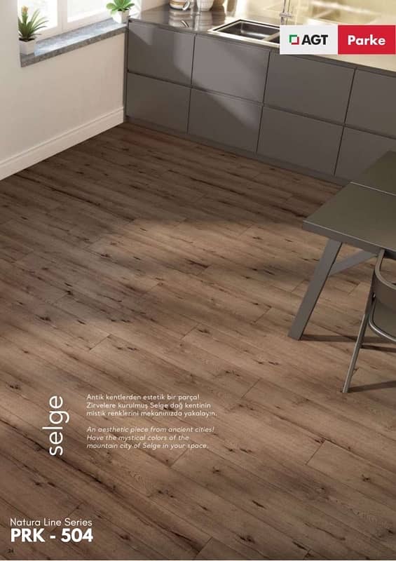 AGT Effect Laminated Wooden Floor, pvc Skirting Wholesale price av. 8