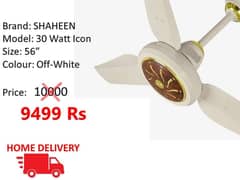 WHOLESALE RATE 30 WATT INVERTER FANS ROYAL /  TAMOOR / GFC CEILING FAN