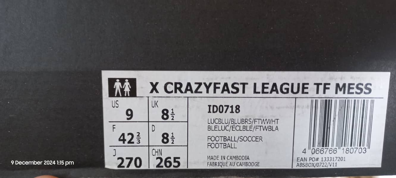 X CRAZYFAST LEAGUE TF MESSI 2