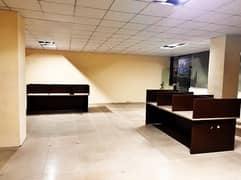 1300 Sqft Ground floor Semi Furnished Office With 24 Work Stations Main Boulevard Gulberg Lahore