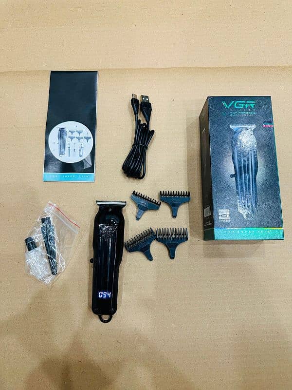 VGR V-982 Digital Display Professional Cordless Hair Clipper 0