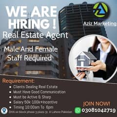 Staff For Real Estate | Male and Female Required | JObs