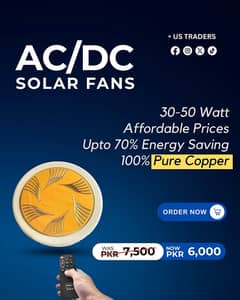 AC|DC (Solar) Fan