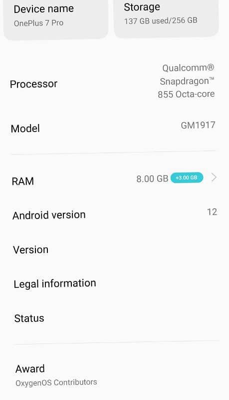 one plus7pro dual sim pta approved ram8+3ram256rom with charger 0