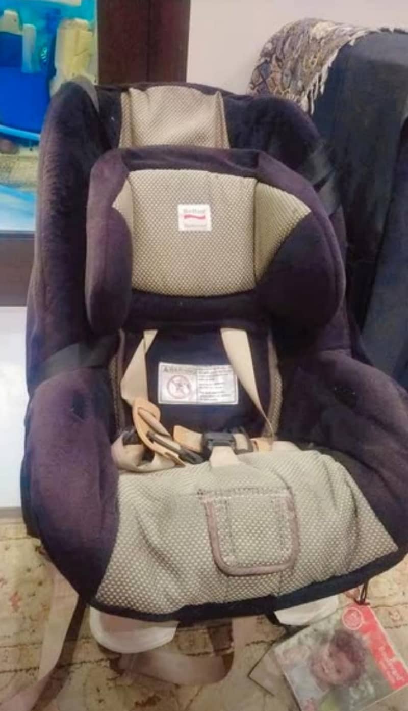 ALMOST NEW CARRY COT +  IMPORTED CAR SEAT AND BABY CHAIR 2