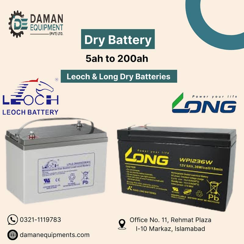 Dry Battery Leoch - 100ah 0