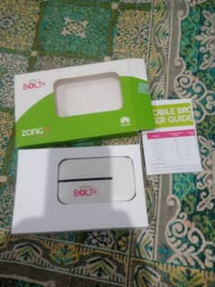 Zong 4G Huawei model bolt+ cloud device