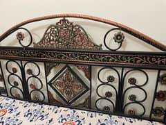 Iron Rod Bed with mattress