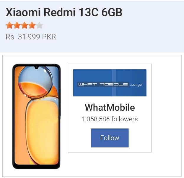 Xiaomi Redmi 13C  6gb+128gb 11 month warranty 1