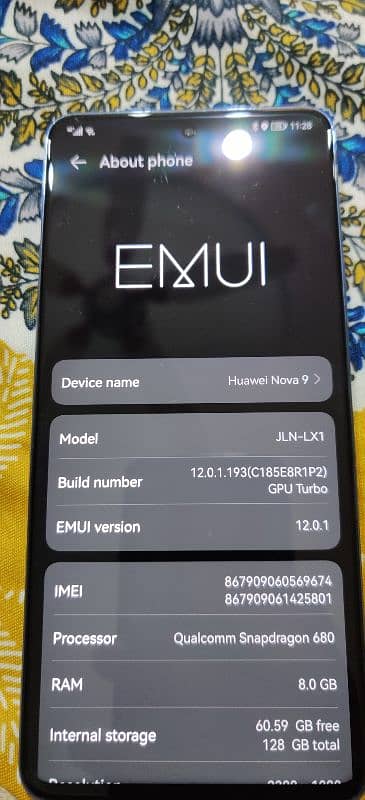 Huawei Nova 9 sim working 6