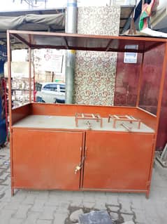 tea and fast food counter with all its materials