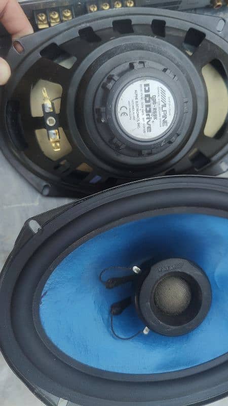 Car Sound System Alpine Speakers Woofer Amplifier 1