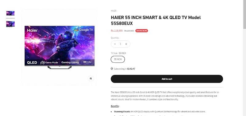 haier QLED S80 SERIES 1