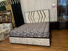 Double bed set 2,side table and dressing without mattress