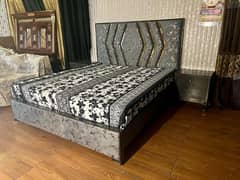 Double bed set 2,side table and dressing without mattress