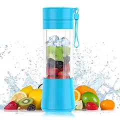 6-Blade Electric Blender Mini Portable Juicer – USB Rechargeable, 380