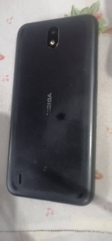 Nokia c 1  dual sim okay condition glass minor cracks 1