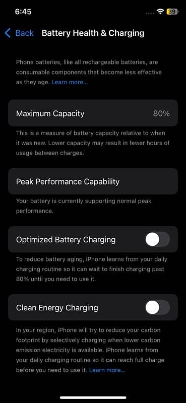 iphone xs 64 memory  battery 80% 5