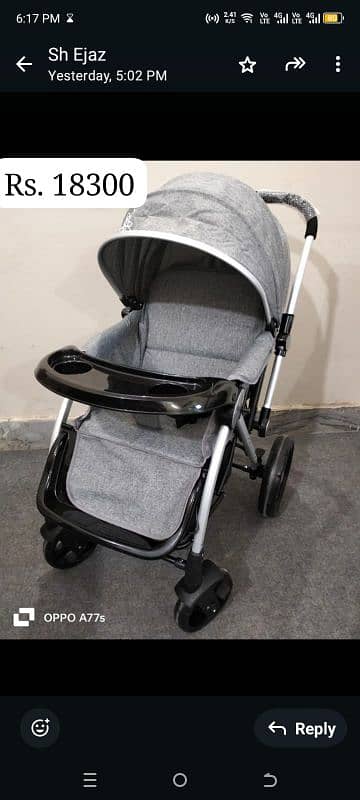 Twin's Stroller Baby Prams | 0337 0337 555 | Baby Walkers 3 in 1 LED 2