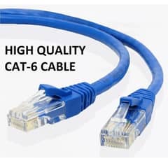 Cat 6 Cable High Fast Ethernet Cable Internet Wire Blue 1M, 3M, 5M