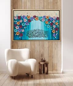 Textured Art with Resin modern handmade painting