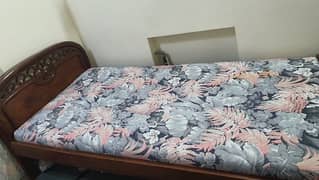 Wooden single Bed for details contact on 0310-8619965