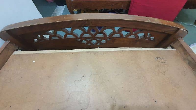 Wooden single Bed for details contact on 0310-8619965 5