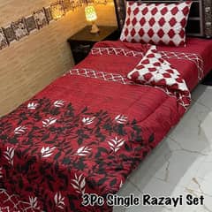 Bed sheet / Bedsheet 3 Pcs Printed / bed sheet set /bed sheet razai /