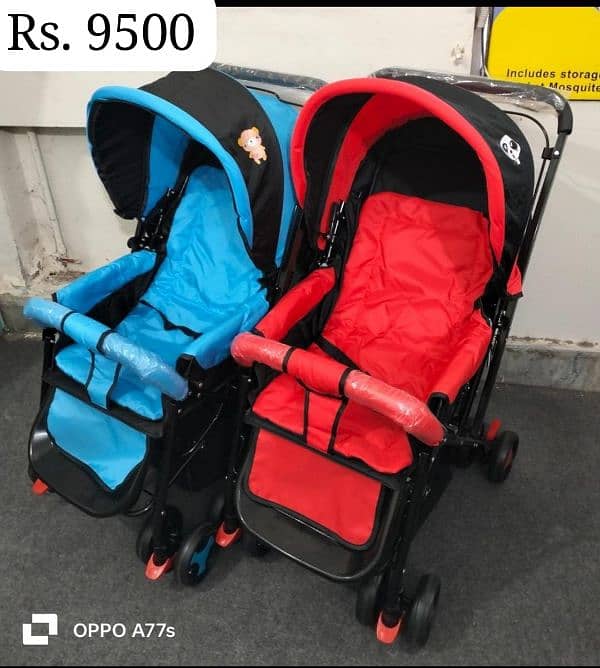 Twin's Stroller Baby Prams | 0337 0337 555 | Baby Walkers 3 in 1 LED 9