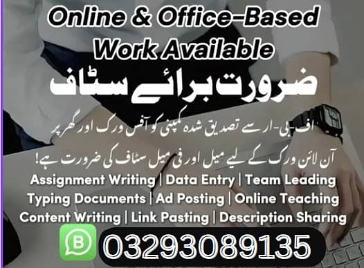 Online Job / Typing job / Assignment Job / Data Entry Job /Online Wor 0