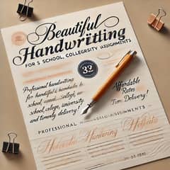 Professional Handwriting Service for Assignments & Notes