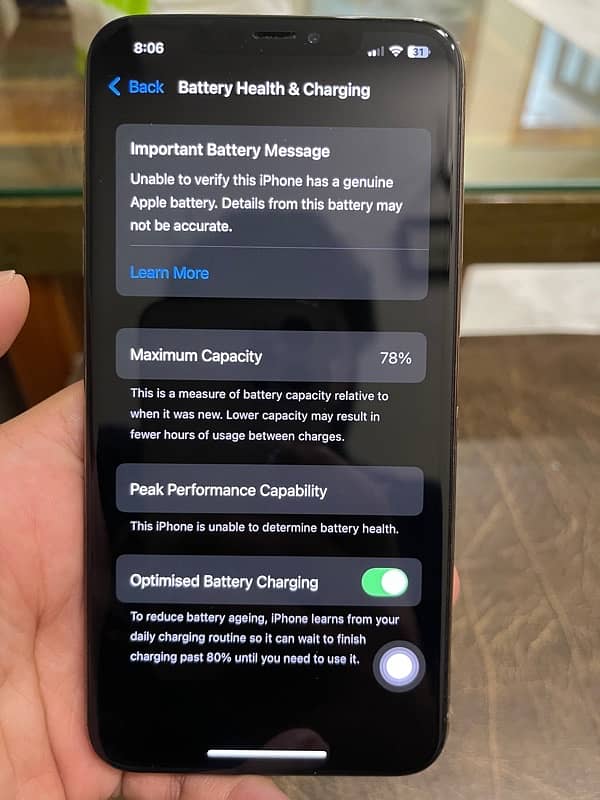 IPHONE XSMAX 256 GB PTA APPROVED. 78 % BATTERY HEALTH 6