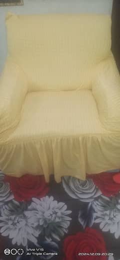 used sofa with turkish bubbles covers