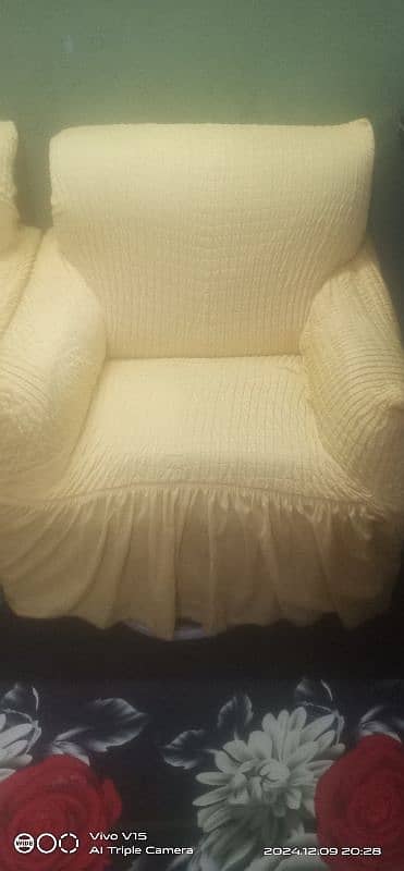 used sofa with turkish bubbles covers 3