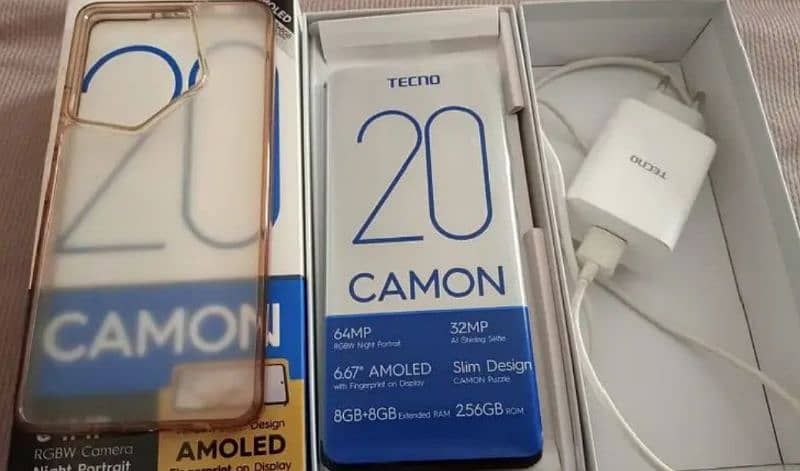 Camon 20 with full box 0