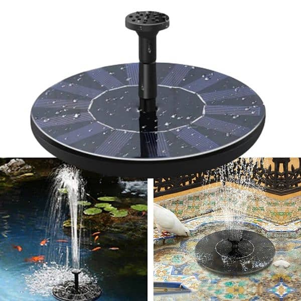 Solar outdoor Water Fountain Decoration Garden And Patio sun Powered F 5