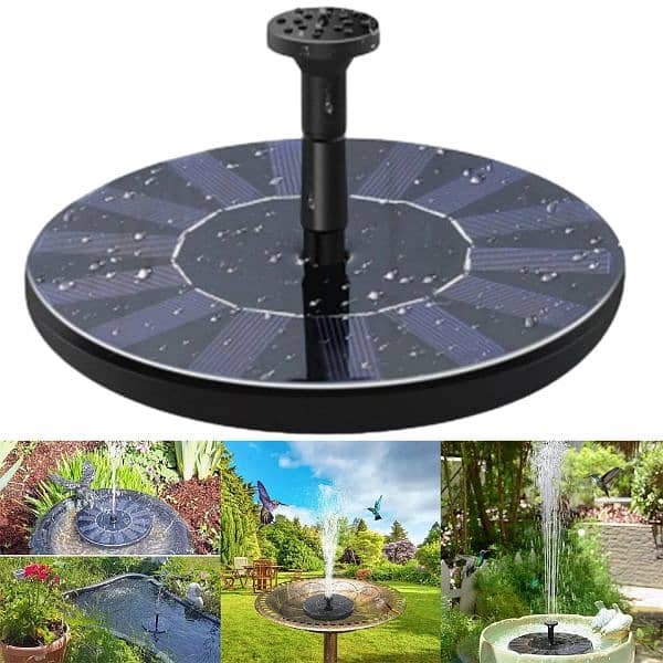 Solar outdoor Water Fountain Decoration Garden And Patio sun Powered F 9