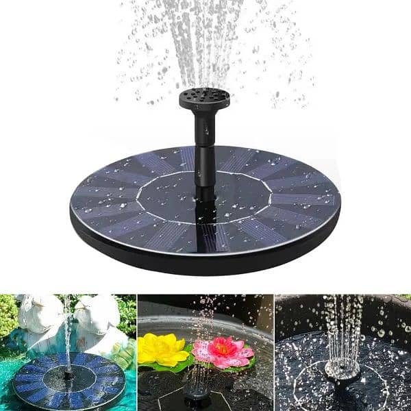 Solar outdoor Water Fountain Decoration Garden And Patio sun Powered F 10