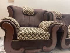 Brown colour 7 seater sofa