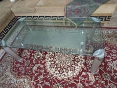 Aluminium Glass fancy center table Premium Quality