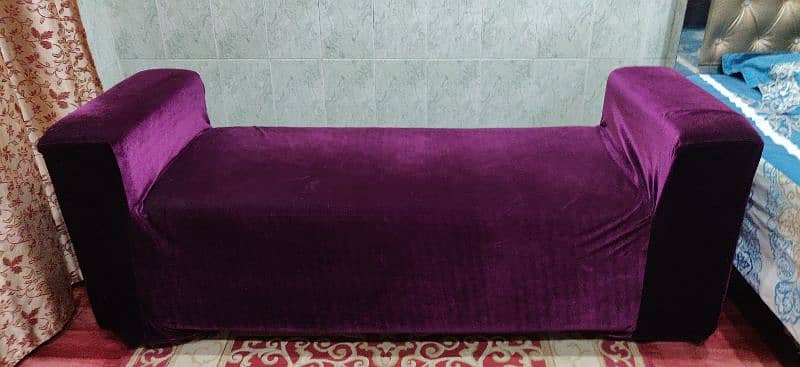 unique style dewan sofa used with cover very clean 11