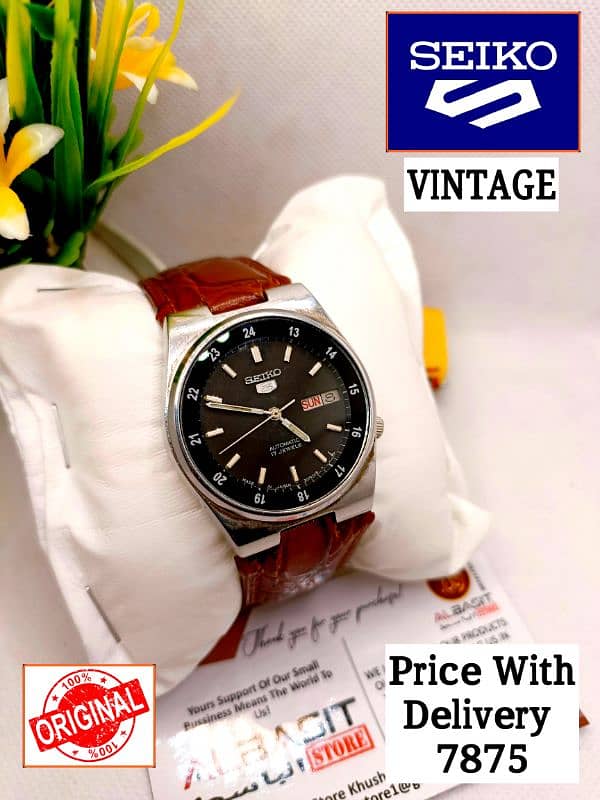 SEIKO 5 CITIZENS ORIENT AUTOMATIC MEN WRIST WATCH 03161737353 14